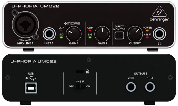 u phoria umc-22 audio interface