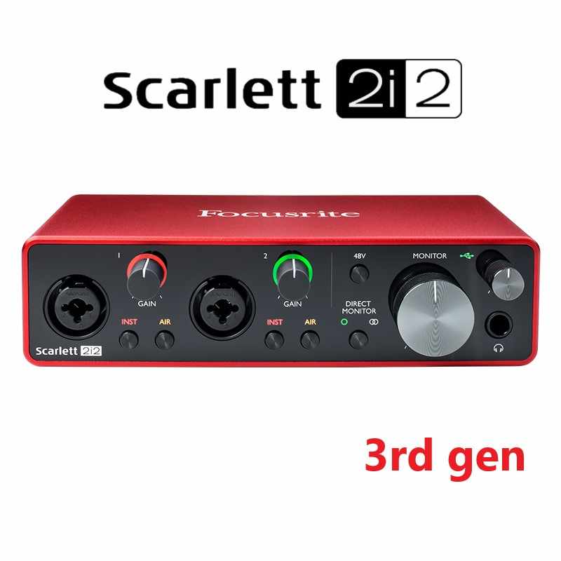 focusrite scarlett 2i2 audio sound card