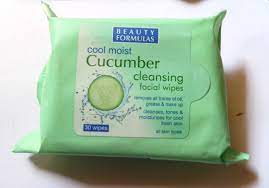 beauty formulas cucumber facial wipes